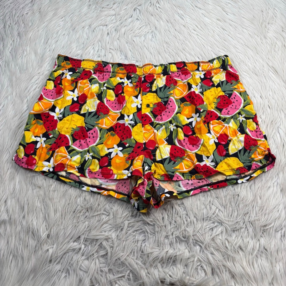 Victoria's Secret PINK Women's XXL Fruit Print Light Weight Pajama Shorts Lounge